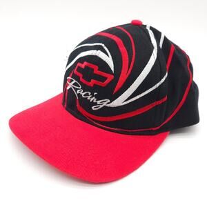 Chevrolet Chevy Racing Snapback Hat Cap Super Sport Nascar All Over‎ Print VTG